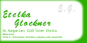 etelka glockner business card